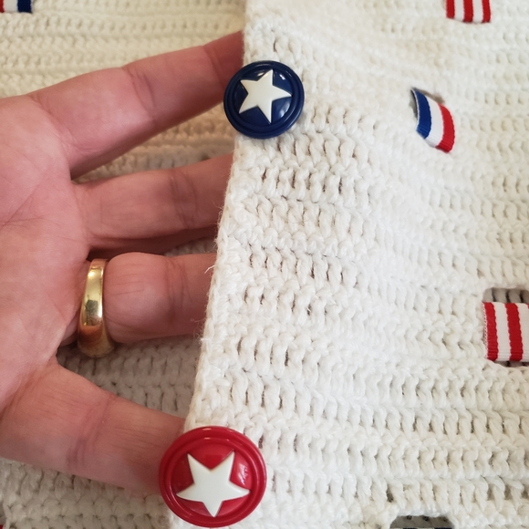 Design Options Ameriana Sweater, Vintage,crochet - Picture 8 of 16